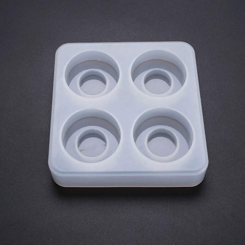 EINCORN Silicone Crystal Epoxy Resin Mold Round Drawer Handle Casting