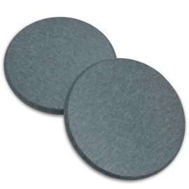 Orange Base Diatomaceous Earth Coasters, Asbestos Non-Detection Certificate, Water Absorption, Moisture Absorption, Deep Gray, Round, Set of 2