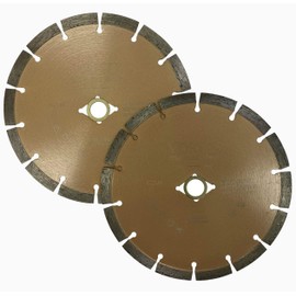 (2 Pack) VTXMax VSS 7 inch Dry or Wet Cutting General Purpose Power Saw Segmented Diamond Blades for Concrete Stone Brick Masonry (7" - 2 pcs)