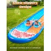 Sloosh Shark Double Water Slide, 22.5ft Heavy Duty Lawn Water