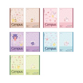 Showa Note Pocket Monster Notebook, Campus Notebook, B-Ruled, B5 Size, Pack of 5, 121729002