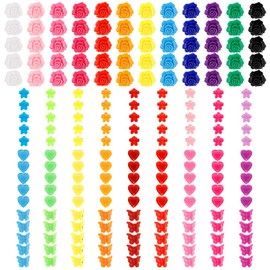 Small Hair Clips for Women Mini Claw Clip for Girls Thin Hair Accessories for Women Girls Rainbow Pink Yellow Red Blue, 200 Pack