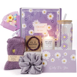 TIAN DIAN Gift Baskets for Women, Gifts for Women, Mom, Wife, Girlfriend, Sister, Her - Happy Birthday, Christmas, Valentine's Day, Mothers Day Gifts (Purple)