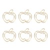 100pcs Fruit Paper Clips Cute Bookmark Pare Clips Portable Funny