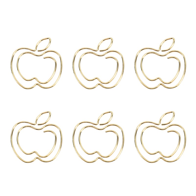 100pcs Fruit Paper Clips Cute Bookmark Pare Clips Portable Funny