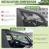 Qyebbk Window Visors Rain Guards for 2010-2024 Toyota 4Runner, Durable