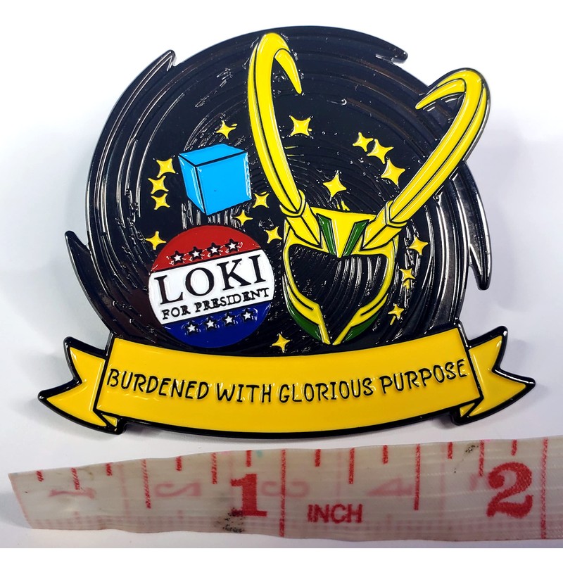 Loki Enamel Pin - Burdened With Glorious Purpose