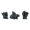 Chained Gothic Stoic Gargoyles Chimera Guardian Figurines Miniature Set 3"Tall