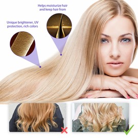 Silbershampoo Purple Shampoo Für Blondiertes Haar, Haarmaske für trockenes und blondiertes Haar, Toning-Shampoo für blondes Haar, Feuchtigkeitsspendendes Silbershampoo