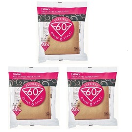 Hario V60 Papier-Kaffeefilter, Größe 02-3 - 100 Stück (insgesamt 300 Filter) Import Japan - Natural Paper