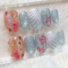 Summer Sunguri Cat Handmade Nail Tips - Stiletto / 썸머