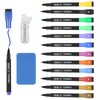 FINEASY Pack of 19 Magnetic Whiteboard Markers, Whiteboard Pens with