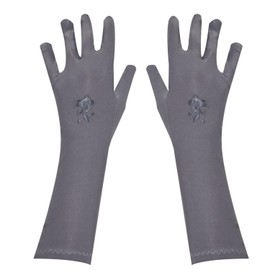 bonballoon Stretch Gloves Sleeves Arm Arms Cover Covers Veil Hijab Hejab Islamic Islam Abaya Muslim Hijab Extensions Modest Glove Sleeve Women Winter Warm Warmer Outdoor Sun Block Ladies (Gray)