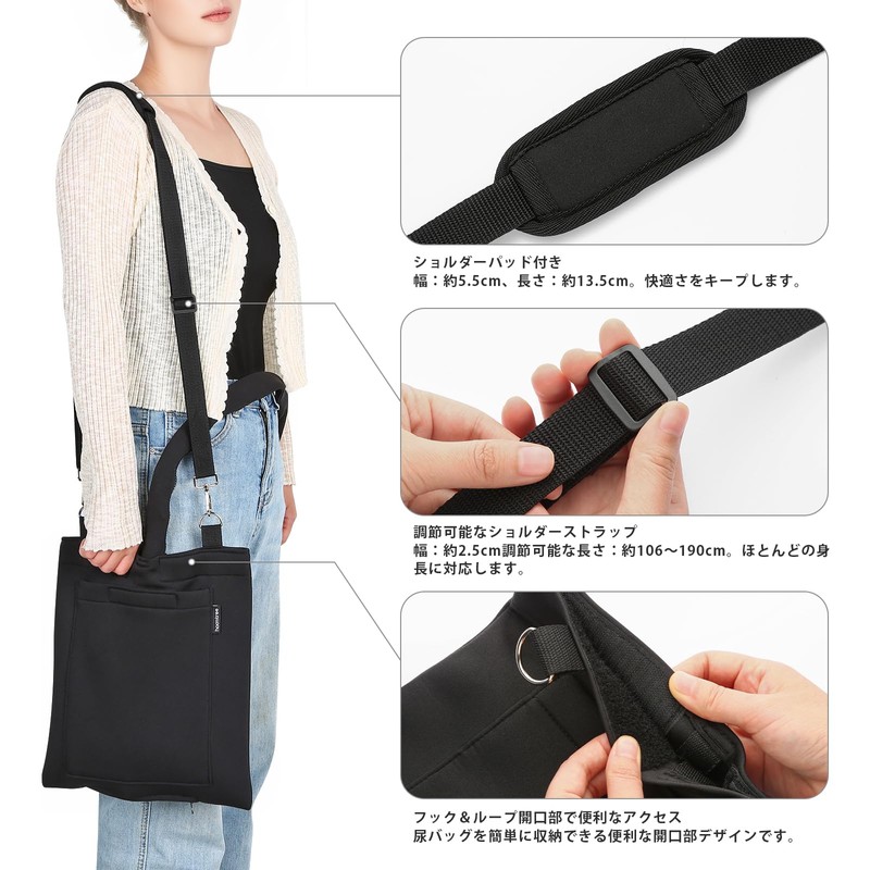 Urine Bag Holder, Catheter Bag Cover with Zipper Pipe Sleeve