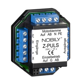 NOBILY The cut-off relay Z-pulse for 2 motors and connected in series up to 10 motors with 120 seconds self-holding time for push-button (no stopping button necessary) connection option for control