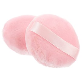 IWOWHERO 2 pcs Makeup Sponge Puff Reusable Powder Puff for Women Soft Velour Face Powder Applicator for Foundation Blending for Home Beauty Salons