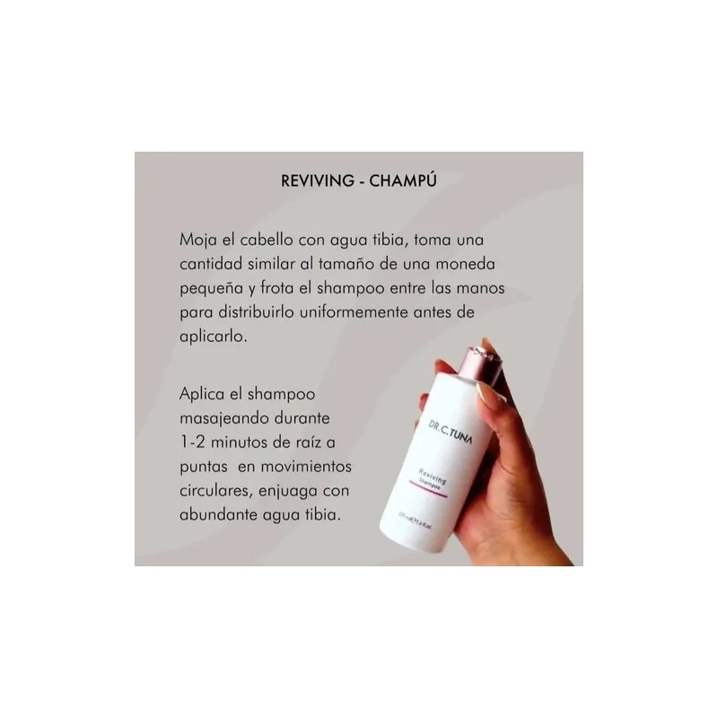 Set Reviving Farmasi Shampoo, Mascarilla Y Aceite De Ajo