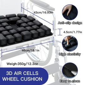 Turnextte Wheelchair Cushion for Pressure Relief (1 pc)