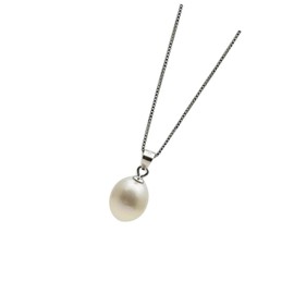 COLLBATH Chic and Simple Silver Necklace for Women 925 Silver Drop Pendant for Everyday Wear
