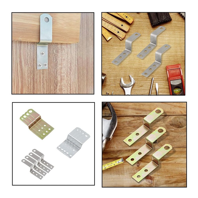 SagaSave Z Shape Corner Bracket, Picture Frame Braces Furniture Bracket