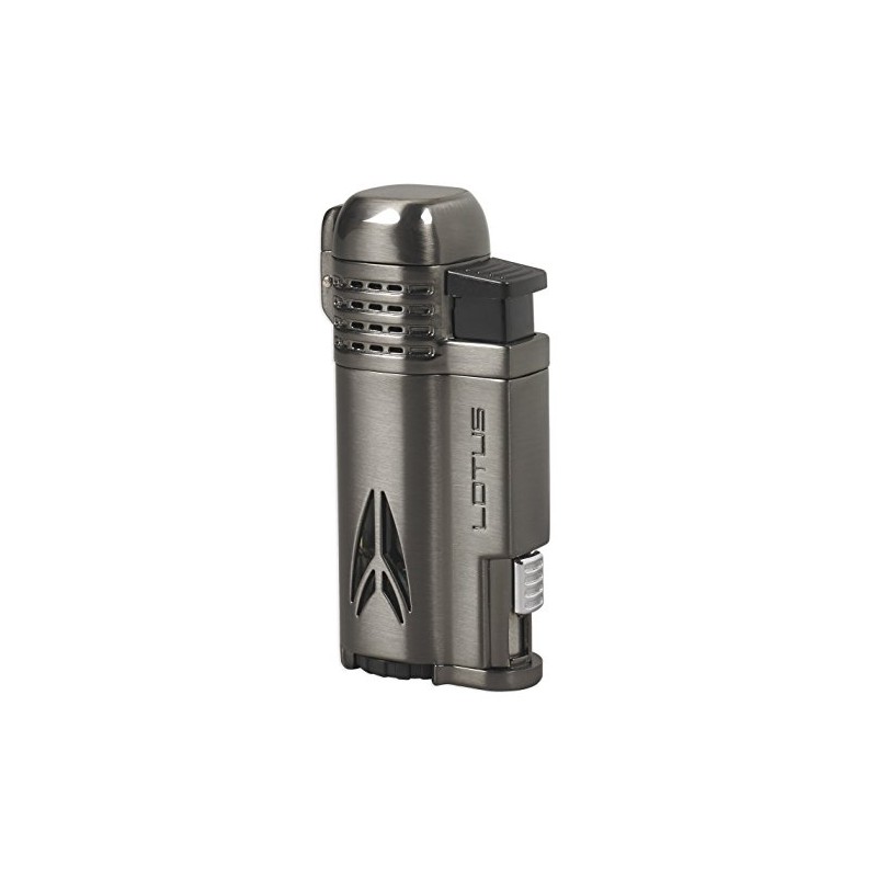 Lotus Defiant Cigar Lighter with Quad Pinpoint Torch Flames, Single