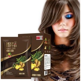 10 Pack Dark Brown/Coffee Hair Dye Shampoo Hair Color Shampoo 4 in 1 for Women Men, Instant Hair Color for Gray Hair Coverage,Colors Hair in Minutes – Lasts Up To 2-3 Weeks – 200 Ml