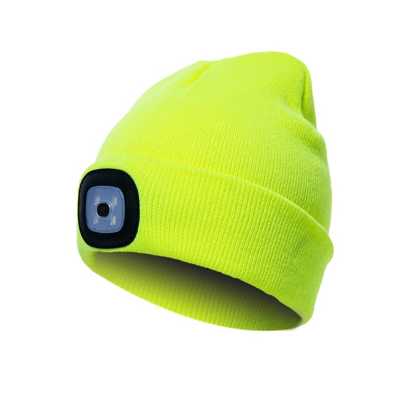 USB Rechargeable LED Beanie Hat for Men & Women –