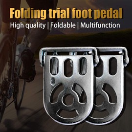 Bike Back Seat Accessories set, Child Safety Bicycle Rear Seat Cushion Armrest Footrest Set for girl friend woman man child (silver)
