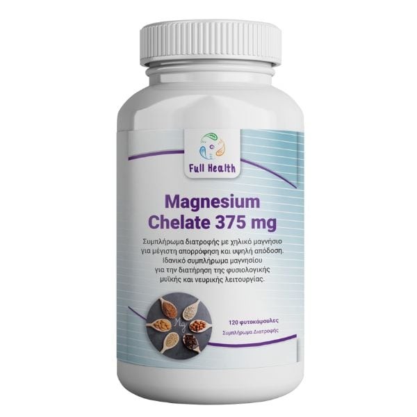 Full Health Magnesium Chelated 375 mg 120 capsules