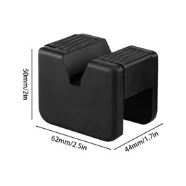 MiOYOOW Jack Stand Pad, 2PCS Rail Pinch Welds Guard, Square Rubber Jack Stand Pad for Cars Vehicles