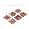 6Pcs Wood Coasters Innovative Insulation Cup Mat Pad Craft Works