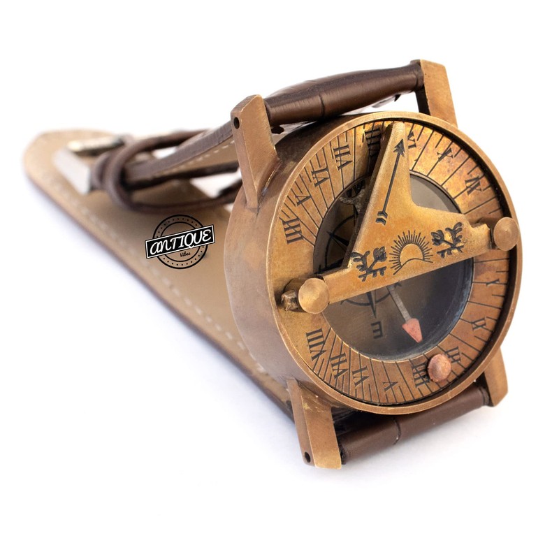 Antique Vibes Present For Men/Women Brown Leather Strap Wrist Watch