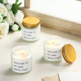 Conelist 8 Pack Bridesmaid Proposal Gifts Welcome to My Bridal Party Bride Candles Maid of Honor Candles for Bridesmaid Engagement Wedding Party Gifts