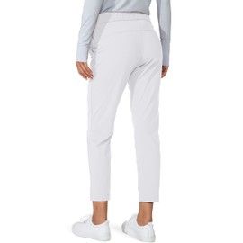 G Gradual G Gradual Women's Pants with Deep Pockets 7/8 Stretch Sweatpants for Women Athletic, Golf, Lounge, Work (White, X-Small)