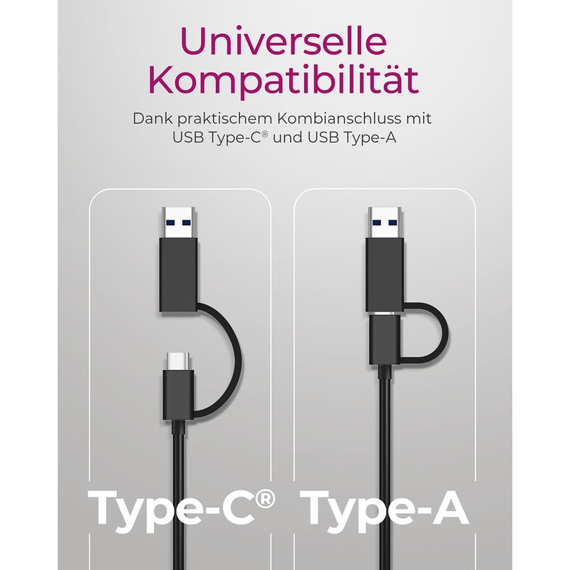 IcyBox IB-LAN301-C3 USB Type-A or Type-C® to 2.5 Gigabit Ethernet