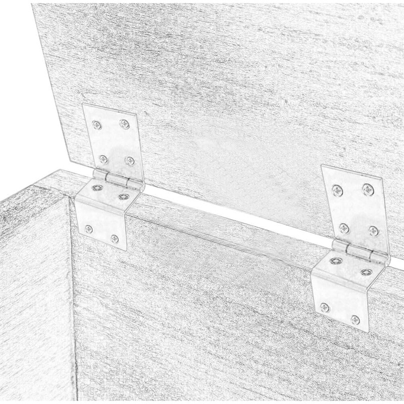 QCAA Heavy Duty Durable Steel Chest Hinge for Box, Door