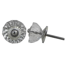 IndianShelf 10 Piece Glass Multicolor Crystal Luxury Drawer Knobs for Kitchen Cabinet Hardware Door Pulls Decorative Dresser Designer