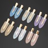 Leezmark 12 Pcs No Bend Creaseless Hair Clips for Women