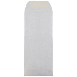 JAM PAPER #10 Policy Metallic Business Envelopes - 4 1/8 x 9 1/2 - Silver Stardream - 25/Pack