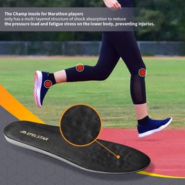 Running Insoles Reduce Shock and Prevent Common Running Injuries Shock Absorption Inserts Performance Insoles (10.5-11 Women / 9.5-10 Men)