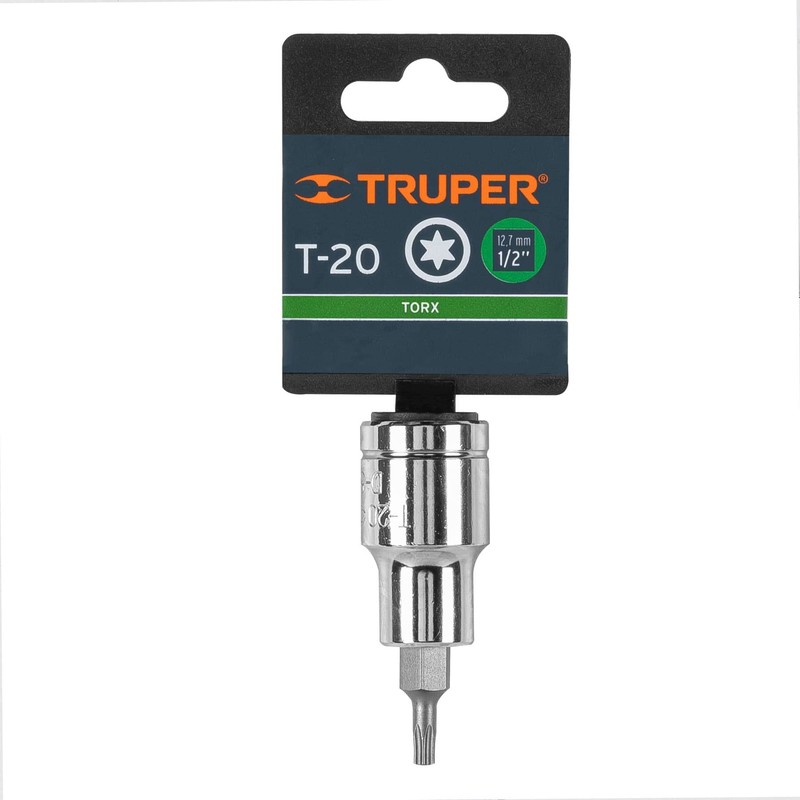 Truper D-543930-W, Dado de punta torx, T-30, cuadro 1/2"