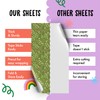 Green Wrapping Paper - 6 Sheets Birthday Wrapping Paper for