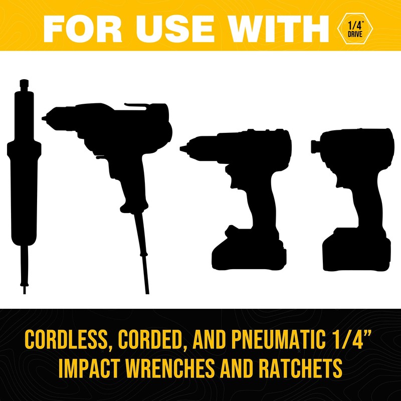 Impact Hex Head Allen Wrench Drill Bit Set, 24PCS, 4-inch