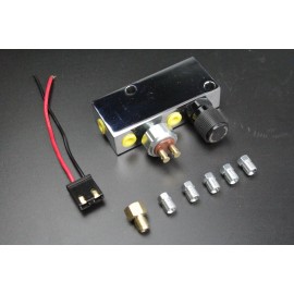 espeedpro21 Adjustable Chrome Proportioning Valve & Builtin Distribution Block 3/8" Fittings