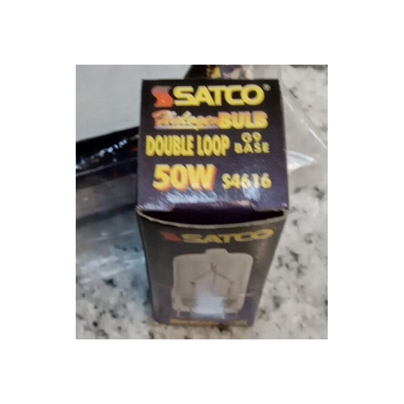 Satco S4616 /50W 120V G9 BASE/JCD Clear Bulb/DOUBLE LOOP (L47LOBY
