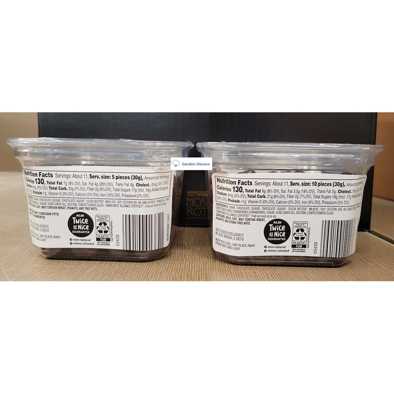 Choceur Dark Chocolate Covered Cherries & Cranberries (Two Containers)