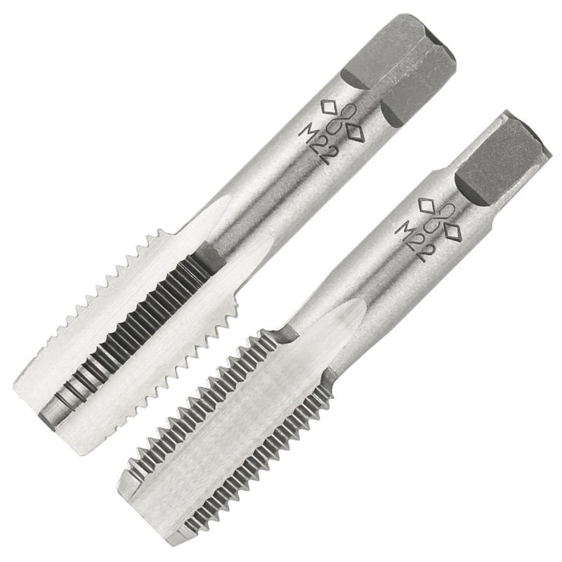 Aceteel M22X2.5 Hand Tap and Die Set, M22X2.5mm Metric Threading
