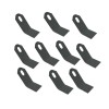 A&I Set of 10 blades for Tiger flail mowers replaces part number EF201