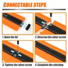 TOOLIFE Connectable Contour Gauge 10+10 Inch,Gifts for Men Husband Dad,