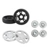 4 Set Luggage Wheels Rotating Flexible Luggage Suitcase Replacement Wheels